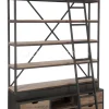J-LINE Landelijke stijl wandrek met smeedwerk ladder