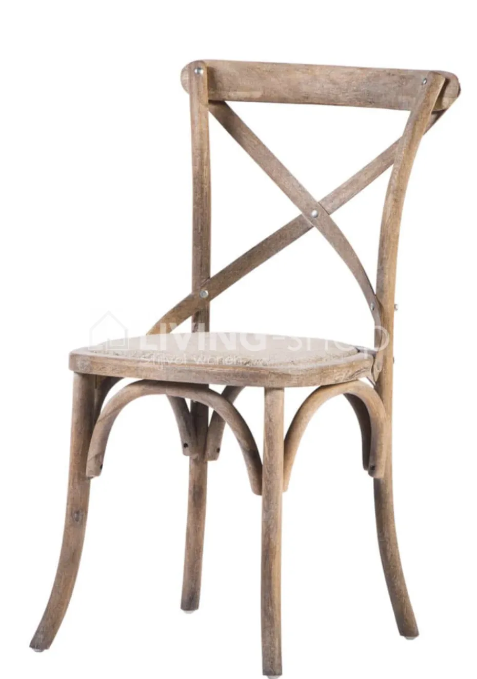TIMELESS LIVING Landelijke stoel met kruis rugleuning
