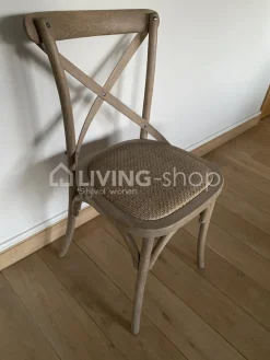 TIMELESS LIVING Landelijke stoel met kruis rugleuning