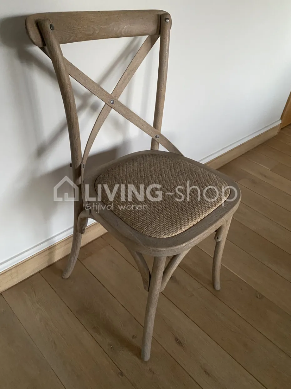 TIMELESS LIVING Landelijke stoel met kruis rugleuning