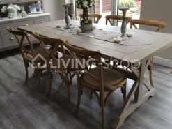 TIMELESS LIVING Landelijke stoel met kruis rugleuning