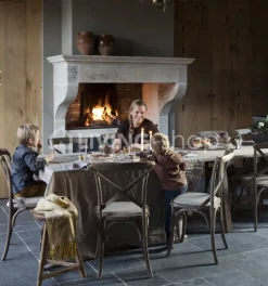 TIMELESS LIVING Landelijke stoel met kruis rugleuning