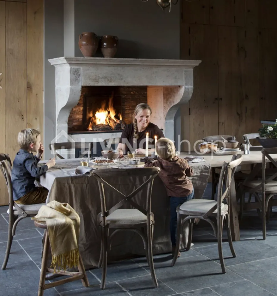 TIMELESS LIVING Landelijke stoel met kruis rugleuning