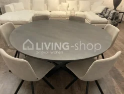 PR LIVING Lina Stoel industrieel vintage PU leder
