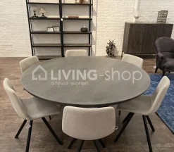 PR LIVING Lina Stoel industrieel vintage PU leder