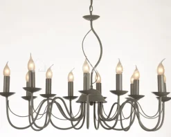 Verdace verlichting Long Island Pale taupe metal, excl. 12x60W - 94cmx48cm