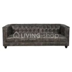 PR LIVING Luxueuze lounge sofa 3 zit met knopen