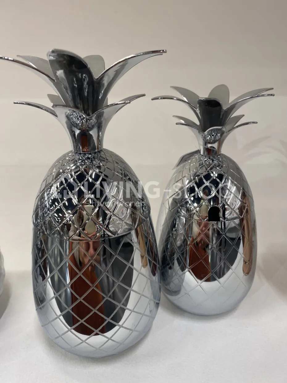 Cosy & Trendy Medium voorraadpot ananas zilver beker 400ML