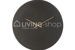 J-LINE Metalen wandklok zwart
