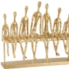 J-LINE Modern beeld 7 personen zit op bank