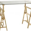 J-LINE Modern design bureau verstelbaar roestvrij staal