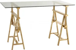 J-LINE Modern design bureau verstelbaar roestvrij staal
