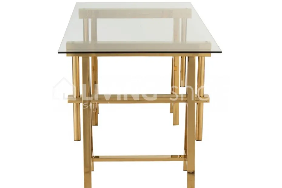 J-LINE Modern design bureau verstelbaar roestvrij staal