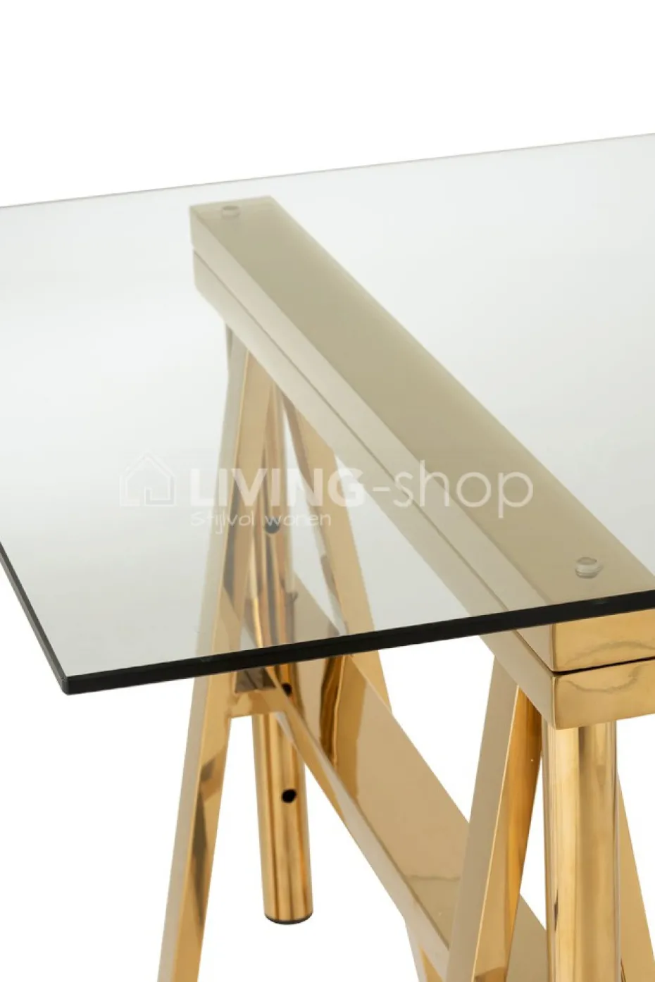 J-LINE Modern design bureau verstelbaar roestvrij staal