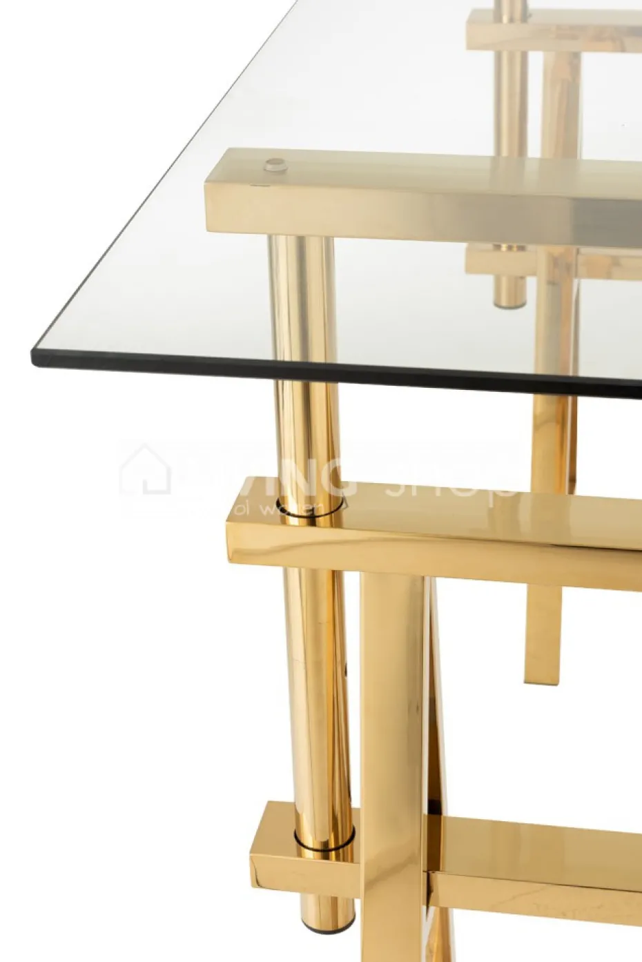 J-LINE Modern design bureau verstelbaar roestvrij staal