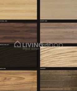PR LIVING Modern grijs eiken dressoir laag strak landelijk met metaal