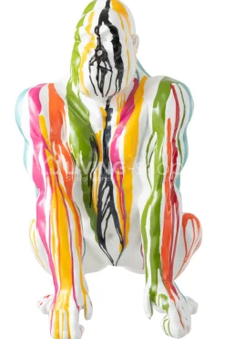 J-LINE Modern paint sculptuur Gorilla pop art beeld