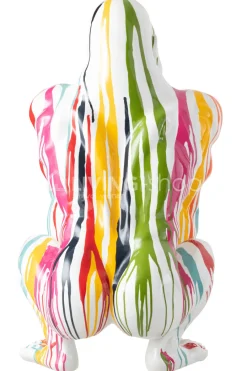 J-LINE Modern paint sculptuur Gorilla pop art beeld
