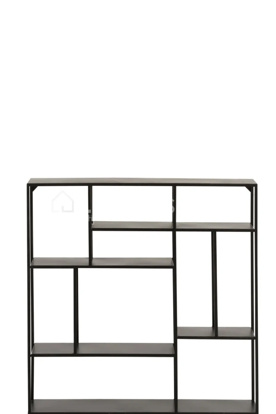 J-LINE Modern wandrek 6 niv zwart metaal