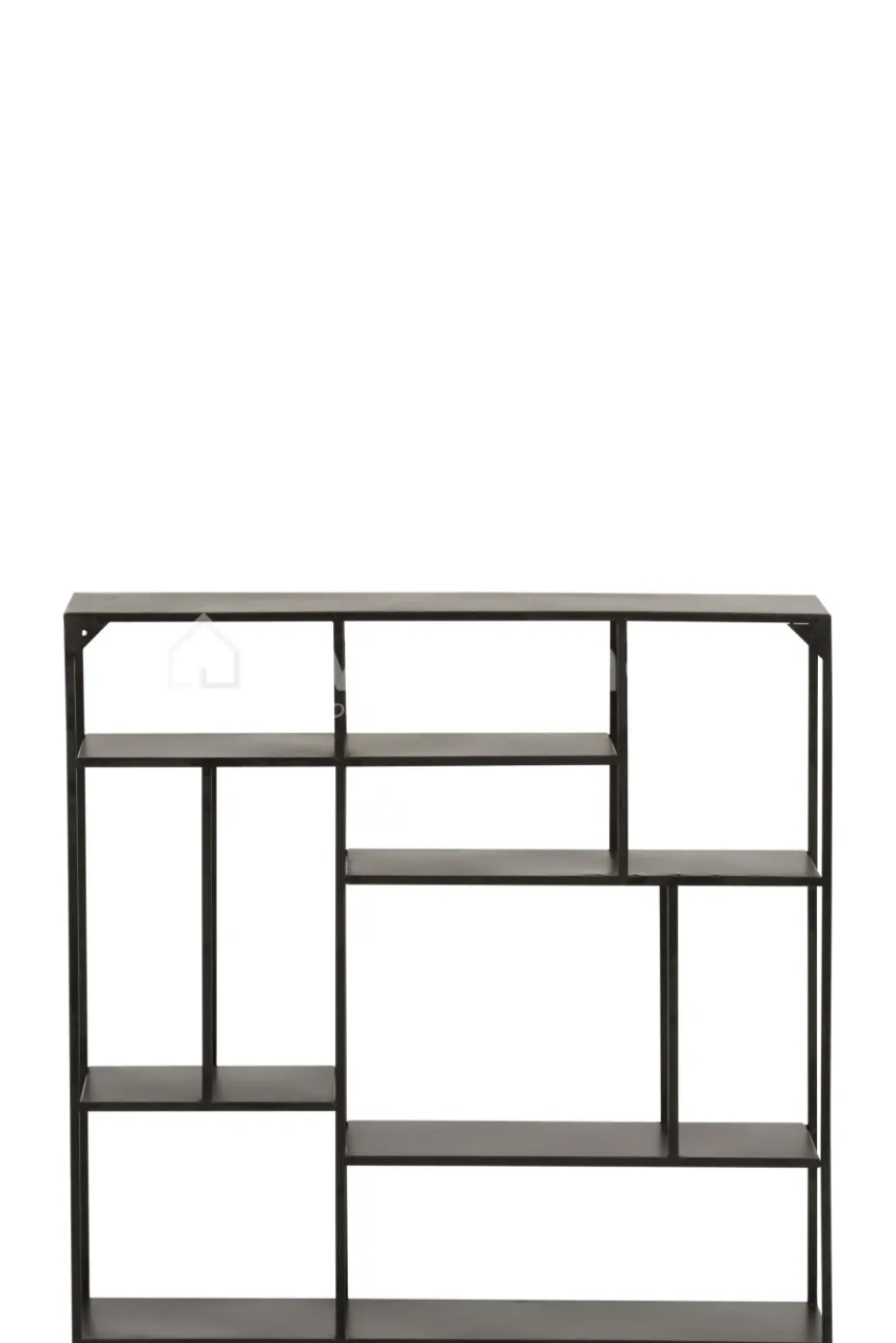 J-LINE Modern wandrek 6 niv zwart metaal