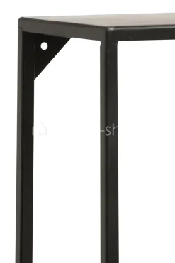 J-LINE Modern wandrek 6 niv zwart metaal