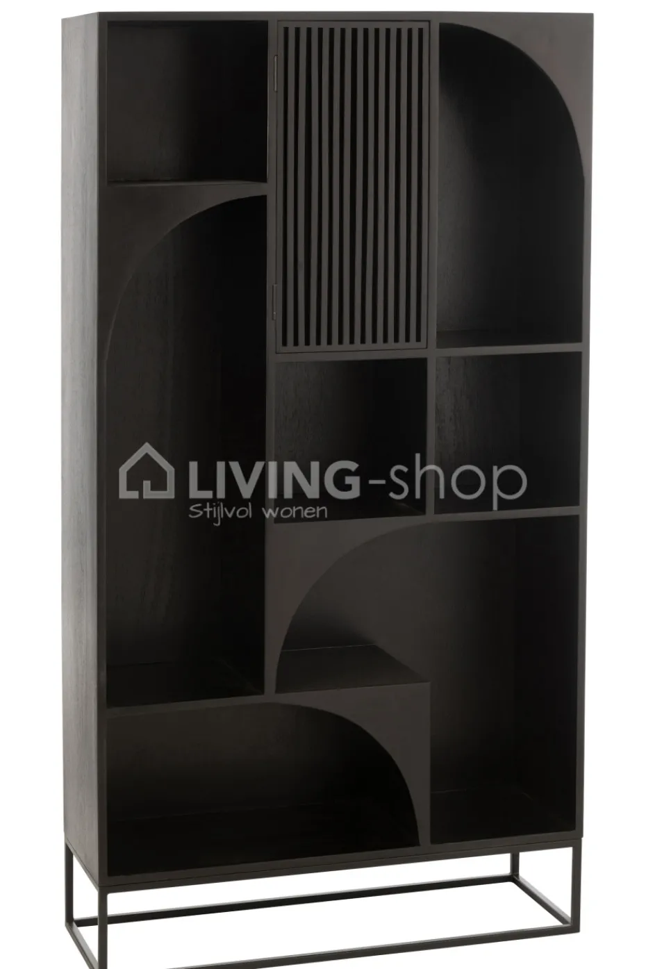 J-LINE Modern Wandrek Compartment Rack