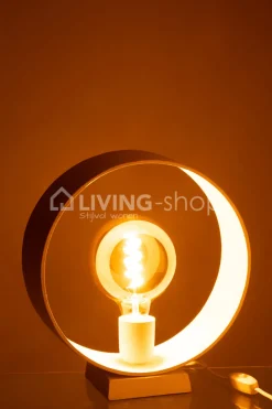 J-LINE Moderne Tafellamp Cirkel Wit Verlichting