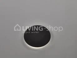 Verlichting online Moon Muurlamp brons met LED STRIP dia25cm