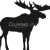 Lou&Friends Muursticker eland XS agate grey