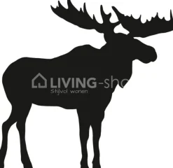 Lou&Friends Muursticker eland XS agate grey