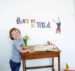 MIMI'lou Muursticker voor Jongens Born To Be Wild