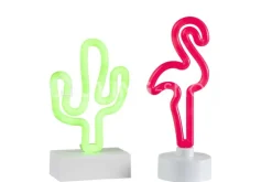 J-LINE Neon flamingo tafellamp