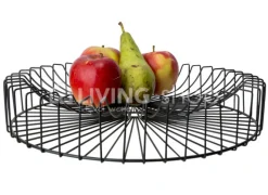 Cosy & Trendy Orbit Fruitschaal modern draad zwart metaal
