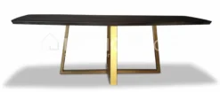 PR LIVING Ovale dineertafel Bergen met metalen kruisvoet