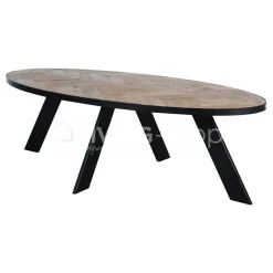 PR LIVING Ovale parket eiken eettafel Rotterdam