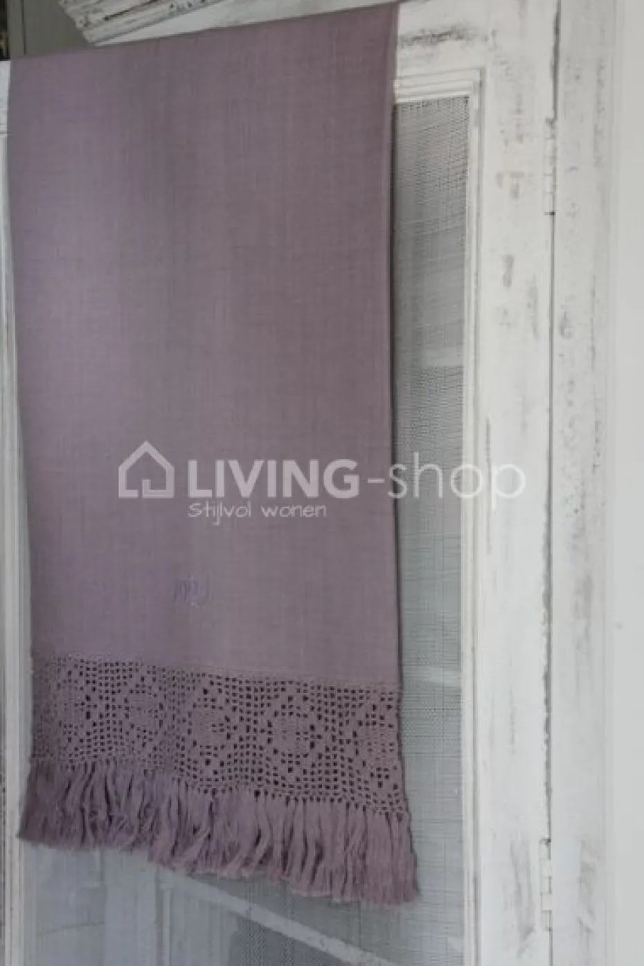 Jeanne d'Arc Living Paarse badhanddoek, 80x140 cm van