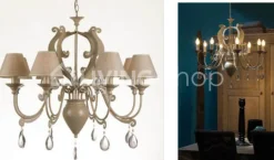 Verdace verlichting Pedrera, excl. 12x60W - 92cm - Grey taupe metal