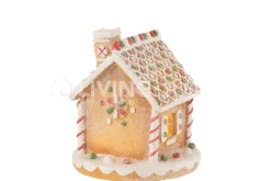 J-LINE Peperkoekenhuis LED Kersthuis kerstdecoratie