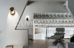 Pin-up wandlamp en plafondlamp brons koper Lodes