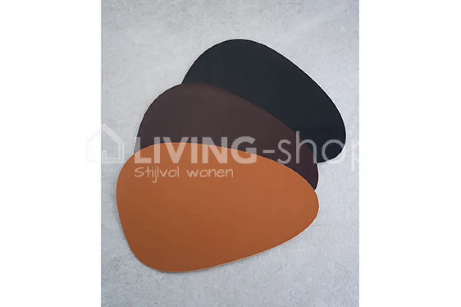 Cosy & Trendy Placemats Leder cognac, set van 6
