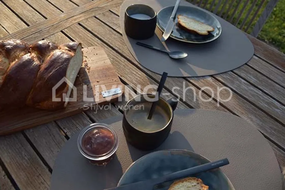 Cosy & Trendy Placemats Leder cognac, set van 6