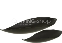 J-LINE Plateau blad aluminium zwart