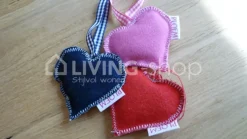 PLOEM Hartjes van jeans sleutelhanger