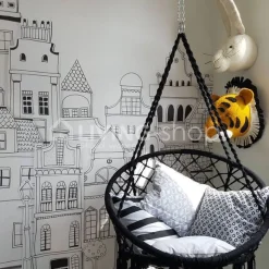BIBIB & Co Pluche Pandakop, dierenkop