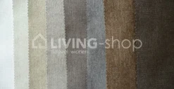 TIMELESS LIVING Poef met knopen in stof of pu leder voetenbank van