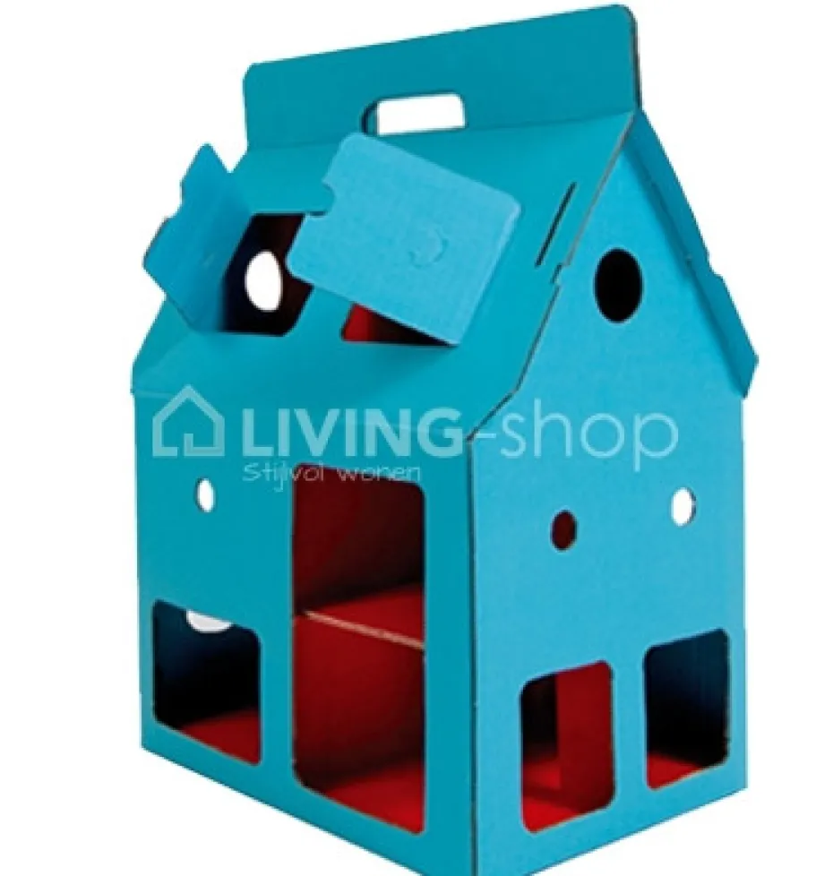 Kidsonroof Poppenhuis Mobile home blauw, van