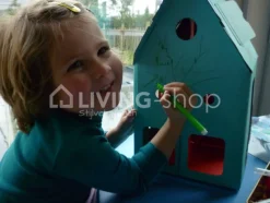 Kidsonroof Poppenhuis Mobile home blauw, van