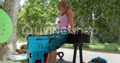 Kidsonroof Poppenhuis Mobile home blauw, van