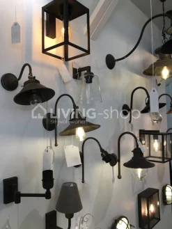 Verlichting online Quadro landelijke loft wandlamp