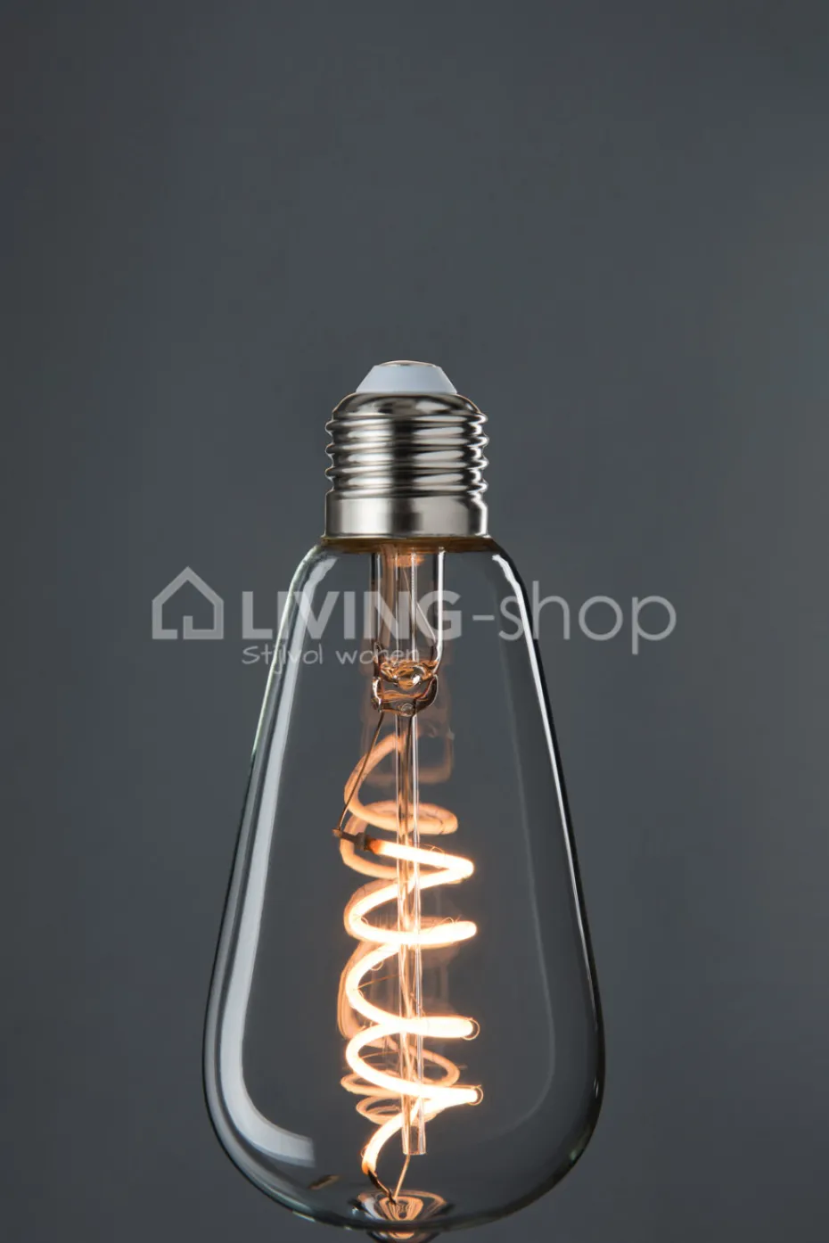 J-LINE Retro LEDLAMP ST64 spiraal E27 dimbaar